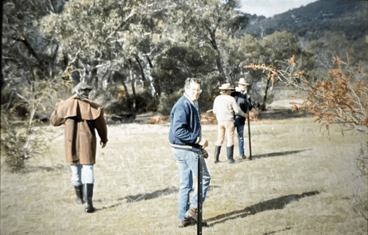 Fencing being erected at a landholder’s property in 1990.